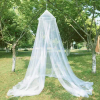 For Single to King Size Beds Garden Camping Nets Travel Home Decor Bed Canopy Mosquito Net Large Bed Hanging Curtains Netting