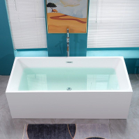 優樂悅~盛隆衛浴亞克力浴缸小戶型方形獨立式無縫一體日式成人深泡浴缸