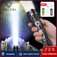 Vocoal senter terang jarak jauh 2000 meter senter police swat lampu senter super terang cas Senter T
