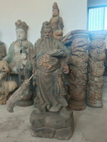 木雕佛像造像擺飾，關公，關二爺高100厘米