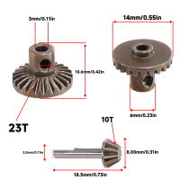 ชุดเกียร์หน้าและหลังโลหะสำหรับ 1/12 MN99D 99S WPL C14 C24 ชิ้นส่วนอัปเกรดรถ RC