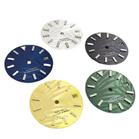 NH35 Dial 28.5mm Green Luminous Watch S Dial Face for Datejust Seiko NH36 Movement Mod Parts Replacements Watches Accessories