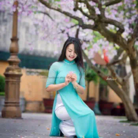 woman aodai vietnam traditional clothing ao dai vietnam robe and pants vietnam traditional clothing 