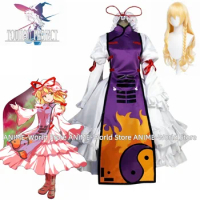 Game Bogie Yakumo Yukari Cosplay Costume Custom Made Any Size Wig DF