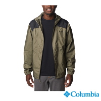 Columbia 哥倫比亞 男款- Flashback 防小雨風衣-軍綠  UKE39720AG/IS