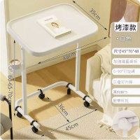 可移動電腦桌（主圖款-白色+輪子）