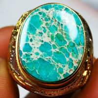 Batu akik natural pirus persia motif naga