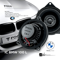 【199超取免運】M5r  FOCAL【IC BMW 100L】4” 兩音路同軸BMW專用單體 BMW、MINI專用汽車音響 同軸喇叭