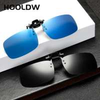 New Polarized Flip Up Clip On Sunglasses Men Women Fishing Cycling Photochromic Glasses Driver Night Vision Driving Goggle UV400