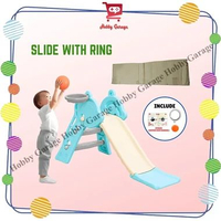 Mainan Perosotan Anak 2 In 1 Ring Basket Bisa Lipat Prosotan Seluncur