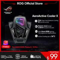 Asus ROG AeroActive Cooler X for ROG Phone 8/8 Pro Funcooler Cooling Fan Holder with Aura lighting R