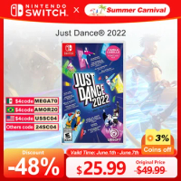 Just Dance 2022 Nintendo Switch Games 100% Original Physical Game Card Music Genre 1-6 Players for Switch OLED Lite Game Console