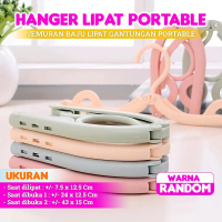 YAZIDSTORE Hanger Gantungan Jemuran Baju Lipat Portable / Hanger Portable Lipat Gantungan Baju bahan