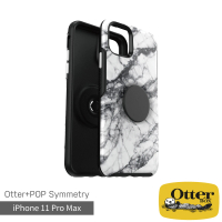 【OtterBox】iPhone 11 Pro Max 6.5吋 Symmetry炫彩幾何泡泡騷保護殼(白大理石)
