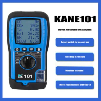 KANE 101 INDOOR AIR QUALITY Room air quality &amp; flow measurement,CO &amp; carbon dioxide CO2 Meets requirements of EN50543,KANE101