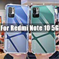 Soft Silicone Shockproof Clear Case for Xiaomi Redmi Note 10 5G TPU Transparent Covers Shell for Redmi Note 10 5g 6.5" M2103K19G