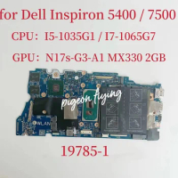 19785-1 Mainboard For Dell Latitude 5400 7500 Laptop Motherboard CPU:I5-1035G1I7-1065G7 GPU:N17S-G3-A1 2G CN-09NP34 CN-0X6FPV