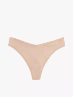 Calvin Klein CALVIN KLEIN UNDERWEAR - IDEAL MICRO LOW RISE THONG - Beige - brown