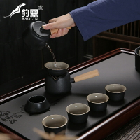 古風簡約手工黑陶側把公杯分茶器防燙大容量網紅公道杯泡茶具用品