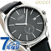 古馳 GUCCI 時計 男錶 男用 GUCCI 手錶 品牌 G-タイムレス 自動巻き YA126319 グレー × ブラック 記念品