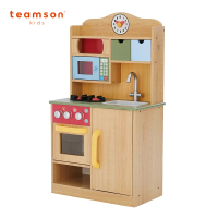 【下單有禮】【TEAMSON】小廚師佛羅倫斯經典玩具廚房-木色