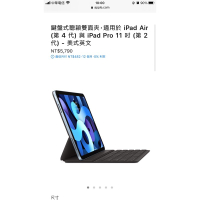 二手 原廠Apple iPad Pro Keyboard Folio 鍵盤式聰盈雙面夾 美式英文 11吋1、2代Air4