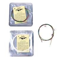 4pcs tali gitar ukulele set nilon berwarna-warni rentetan untuk 21/23/26 Inch ukulele