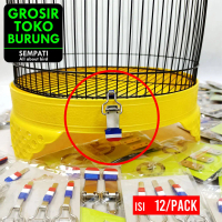 SEMPATI GROSIR Klem Koper Overpal Sempati Prancis 12 Set Jepitan Klem Tebok Sangkar Kandang Burung M