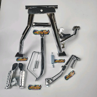 Standar tengah samping selahan dan step pijakan beat scoopy vario 110 ring 17 silver krom Chrome Mot
