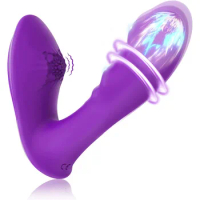 Wearable Panty Vibrator Dildo Vibrator,Vibrating Panties Rechargeable Rabbit Vibrator with 10 Vibrations Sex Toys for Women