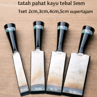 tatah kayu Pahat Kayu 1Set 2cm 3cm 4cm 5cm / Tatah Kayu Baja Asli / Pahat Ukir / Tatah Ukir Tebal Su