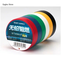 10 PCS PVC Waterproof Tape Electrical Insulation Tape Ultra-Thin Ultra-Adhesive Wear-resistant Flame Retardant Lead-free 6 Color