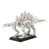 EKbricks Moc Stegosaurus Fossil Building Blocks Dinosaur Fossil Skeleton Sets DIY Assembled Bricks Set Educational Toy For Gift