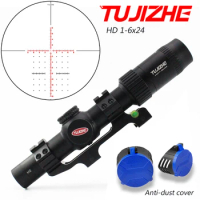 TUJIZHE HD1-6x24 Compact Hunting Scope Optical Sight Shooting Riflescope For Heavy Recoil .308 30-06 Cal. Rifles &amp; Airguns