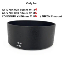 Lens Hood replace HB47 for Nikon AF-S 50 mm F1.4G f/1.4G / 50mm F1.8G f/1.8G / Yongnuo YN 50mm F1.8N / 35mm F2N (F mount)