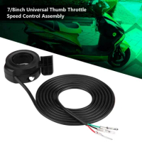 22mm 7/8inch Universal Thumb Throttle Speed Control Assembly For E Bike Electric Bike Scooters