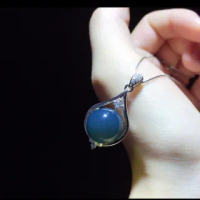 【勝弘珠寶】多明尼加藍珀能量項鍊-12mm