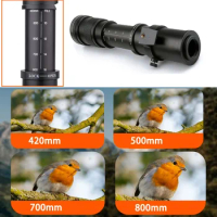 Lightdow Telephoto Lens 420-800mm f 8.3 Manual Zoom Lenses for Canon EOS R1 Nikon D850 D7500 D3400 D750 D810 DSLR Camera Lens
