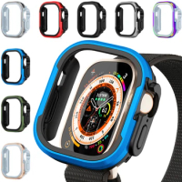 Metal Case for Apple Watch Series Ultra 8 49mm 7 41mm 45mm iWatch 8 SE 40/44mm Bumper Frame Aluminium Alloy Protective Kit Cover