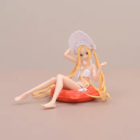 Abigail Williams Anime Figures Yellow Haired Swimsuit Swim Ring Sexy Girl Model Action Figure PVC Toys Gifts Desktop Decoration
