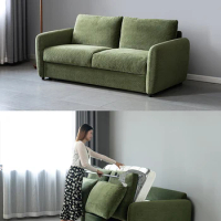 Simple Sofa Bed Foldable Dual-Purpose Small Apartment Multi-Functional Living Room Single Double Sofa Bed
