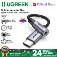 UGREEN Converter Splitter iPhone 15 Type C to Jack 3.5mm DAC Open Mic 80154 Single
