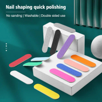 4/6PCS Nail Art Tools Set For Press on Nail Stickers With Jelly Glue Cleaning Stick Nail File T2A1