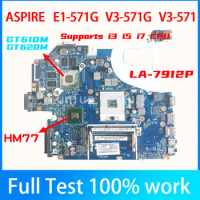 Q5WV1 Q5WVH LA-7912P Mainboard For Acer ASPIRE E1-571G V3-571G V3-571 Laptop Motherboard With N13M-GL-B-A2 GPU HM77 100% tested