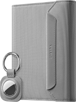 VULKIT Passport Wallet with Detachable AirTag Holder Vegan Leather Passport Holder RFID Blocking Tra