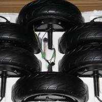 24V10 inch pneumatic tire 3-phase brushless hub motor is suitable for electric balance scooters,DIY push on-board heavy vehicles