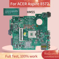 MBTW606001 For ACER Aspire 8572 Laptop motherboard DAZR9HMB8D0 HM55 DDR3 Mainboard