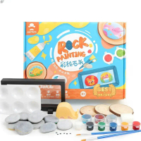 Mr.Toys DIY Rock Painting with Acrylic Colors Kit