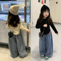 girls' clothes set jeans kids palazzo suits set jeans for girls blouse set jeans kids baggy jeans ki
