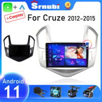 Srnubi Android 11 Car Radio For Chevrolet Cruze J300 J308 2012 - 2015 Multimedia Player 2 din Carplay stereo GPS DVD Head Unit